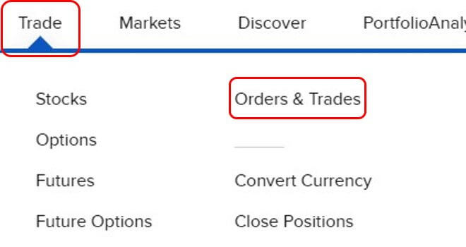 5 orders and trades