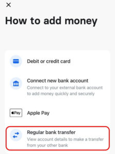 bank transfer